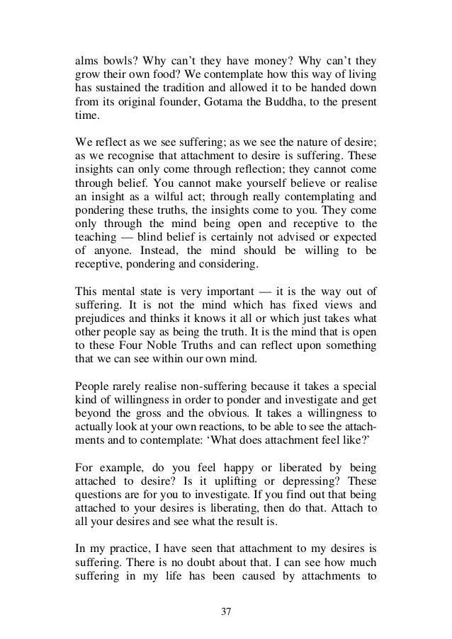 four noble truths thesis